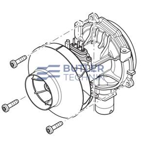Eberspacher Airtronic M3 D4R Blower Motor 24v | 252958991500 