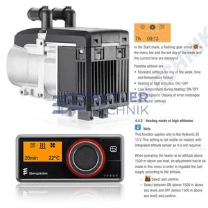 Eberspacher Espar Petrol Gasoline Heater Camper Kit for Air and Water Heating Hydronic S3 B5E 5kW 12v 
