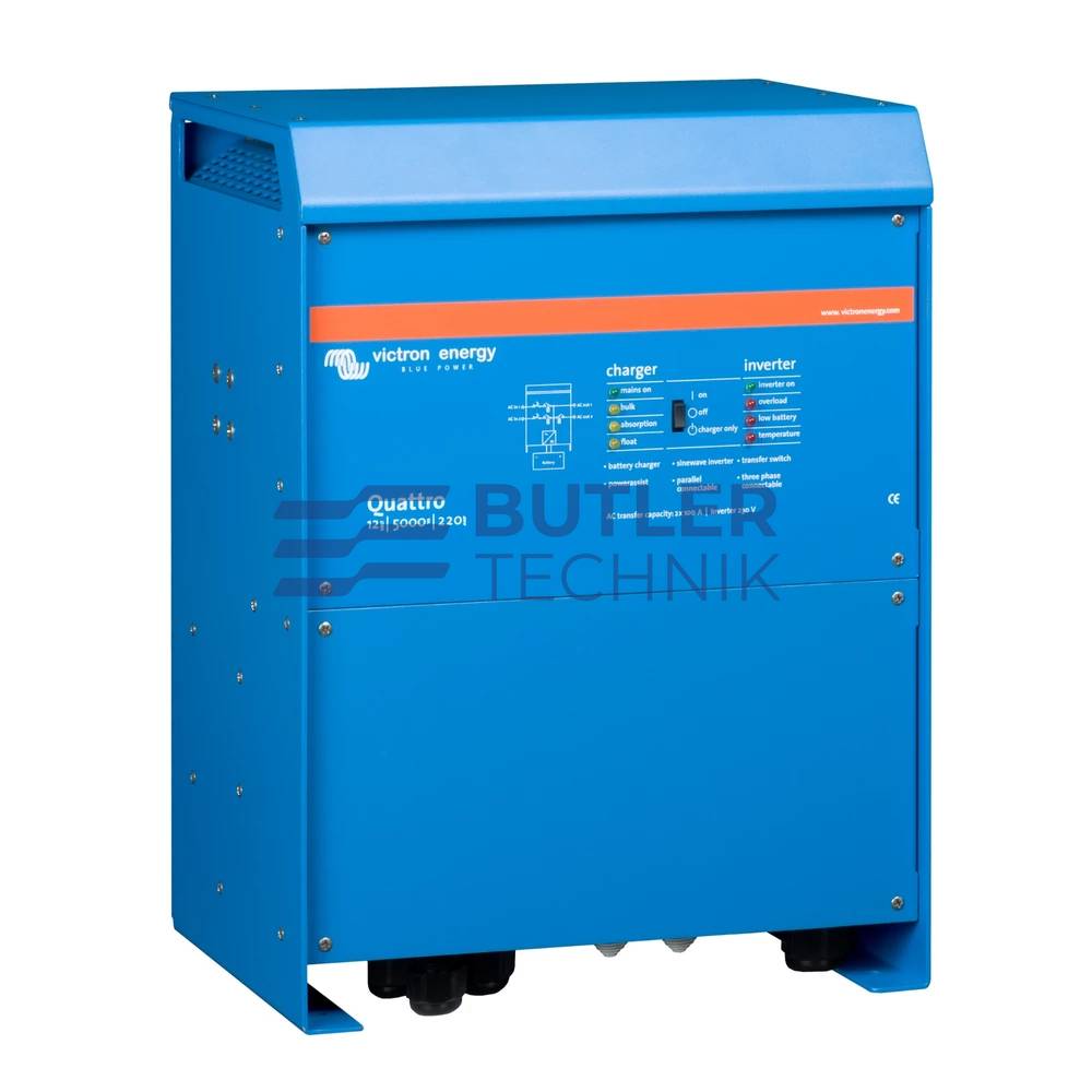 Victron Quattro Pure Sine Wave Inverter 12/5000/220-100/100 120V VE.Bus 5000va 12v 