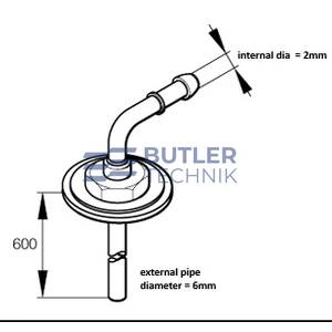 Eberspacher Heater Fuel Standpipe 600mm | 251226895000 