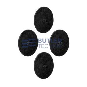 Silwy Metal-Nano-Gel-Pads 5 cm BLACK, set of 4 