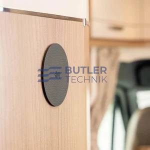 Silwy Metal-Nano-Gel-Pads 5 cm BLACK, set of 4 