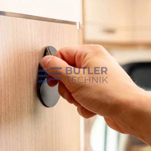 Silwy Metal-Nano-Gel-Pads 5 cm BLACK, set of 4 