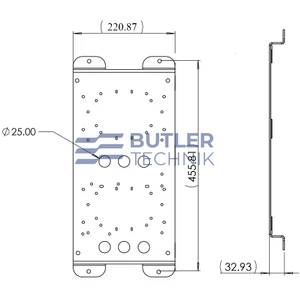 Butler Technik Victron Mount Plate Module A Stainless 316 Plate Only