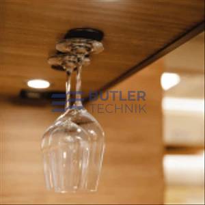 Silwy Magnetic Crystal Glass Wine and Black 25cm Strip Set 