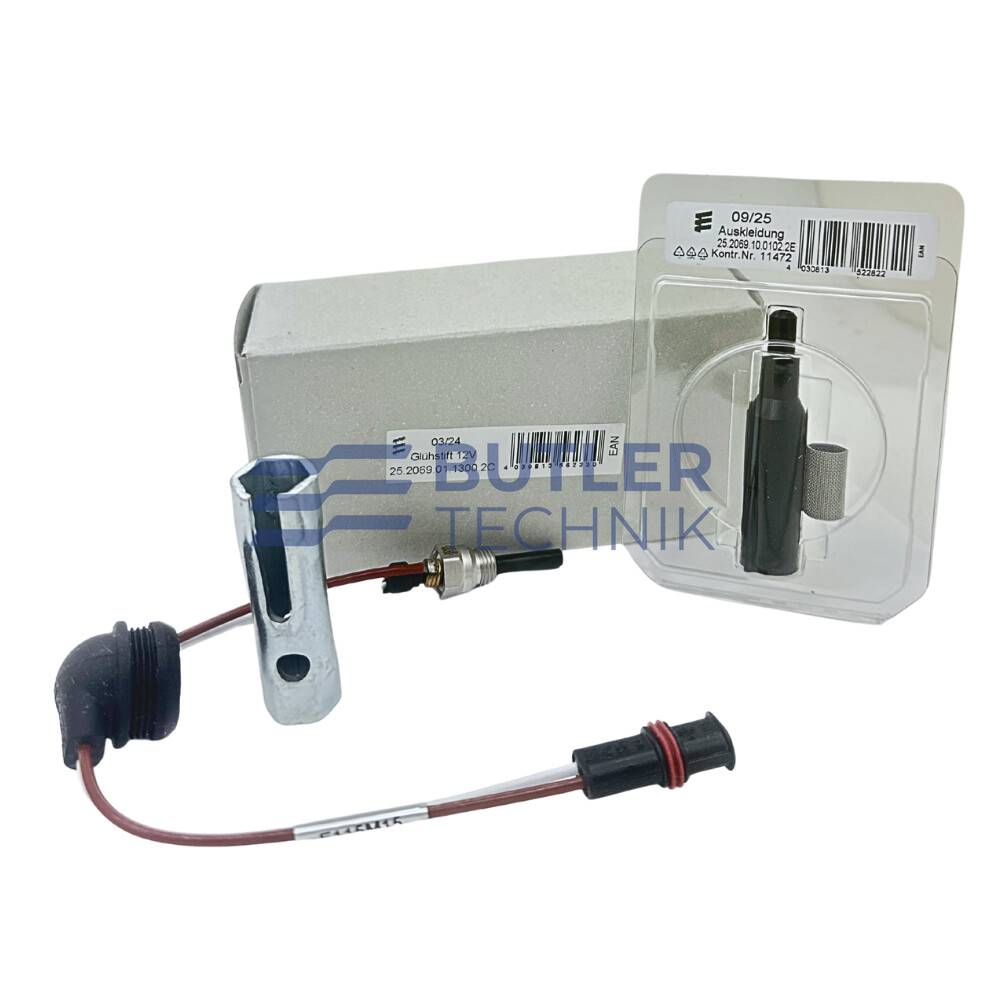 Eberspacher Airtronic D2 D4 12V Glow Plug Kit Includes Glow Pin and Glow Plug Screen | 252069130100KIT 