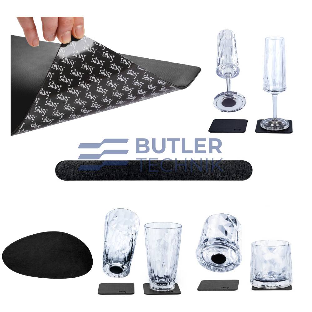 Silwy Magnetic Plastic Set - includes BLACK strip + placemat 
