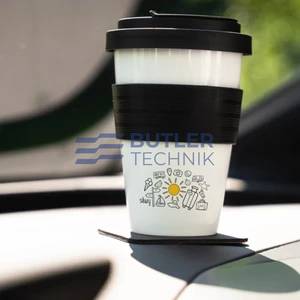 Silwy Magnetic Porcelain TO-GO CUP SUMMER including coaster