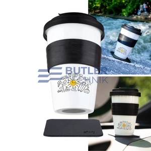Silwy Magnetic Porcelain TO-GO CUP SUMMER including coaster