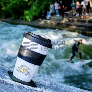 Silwy Magnetic Porcelain TO-GO CUP SUMMER including coaster