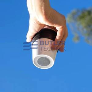 Silwy Magnetic Porcelain TO-GO CUP incl. coaster WHITE 