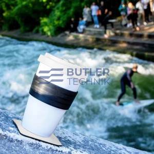 Silwy Magnetic Porcelain TO-GO CUP incl. coaster WHITE 