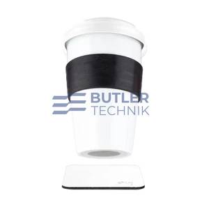 Silwy Magnetic Porcelain TO-GO CUP incl. coaster WHITE 