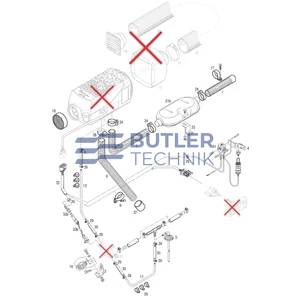 Eberspacher Airtronic XL3 D8L Heater Installation Kit | 253020800000