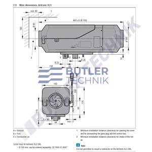 Eberspacher Airtronic XL3 D8L Diesel Heater Kit inc Easy Start Pro 8kw 24v replaces D8LC