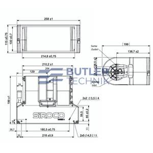 Siroco Water Heater Matrix Tenere 2 Low Noise 3 Speed Blower Box 4.2kW 24v | 01600005