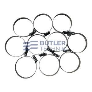 Butler Technik Webasto Eberspacher 10 x Stainless steel 60mm Ducting Hose Clip 46-70mm | 466352 