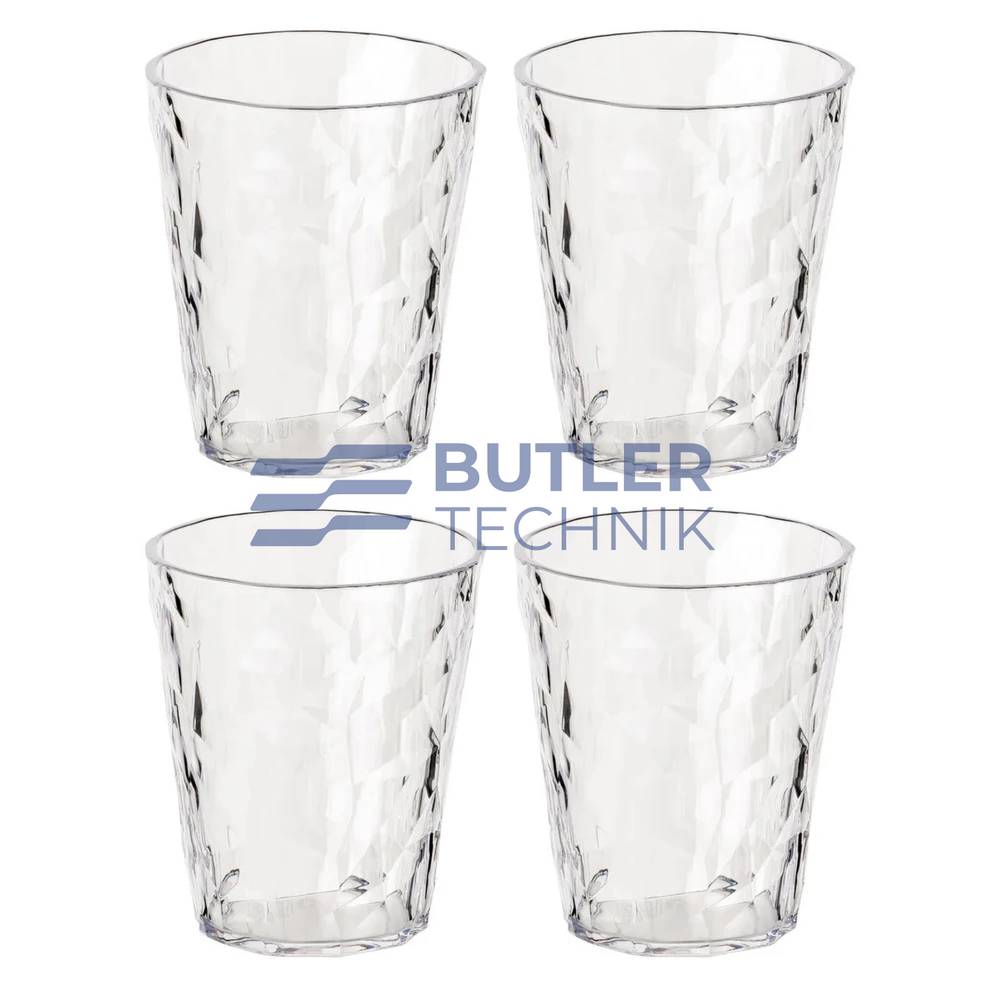 Koziol Plastic Glass for Boat Camper 250ml Set of 4 
