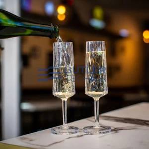Koziol Plastic Champagne Glass for Boat Camper 100ml Set of 2 