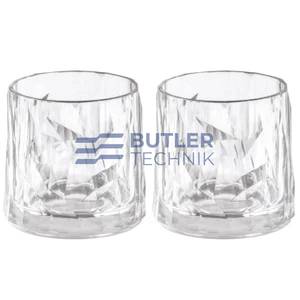 Koziol Plastic Whiskey Glass for Boat Camper 250ml Set of 2