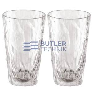 Koziol Plastic Glass for Boat Camper Drinking Glass 300ml Set of 2