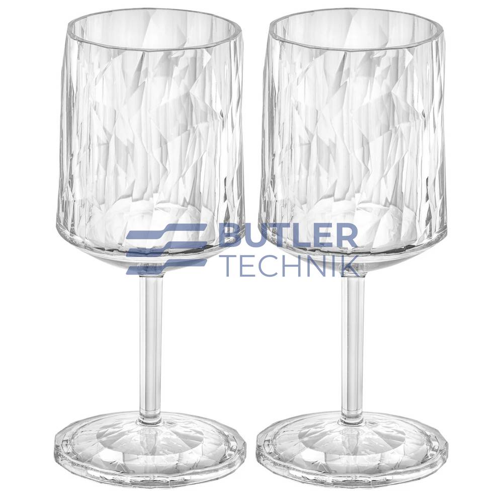 Koziol Plastic Glass for Boat Camper Wine Glass 200ml Set of 2 