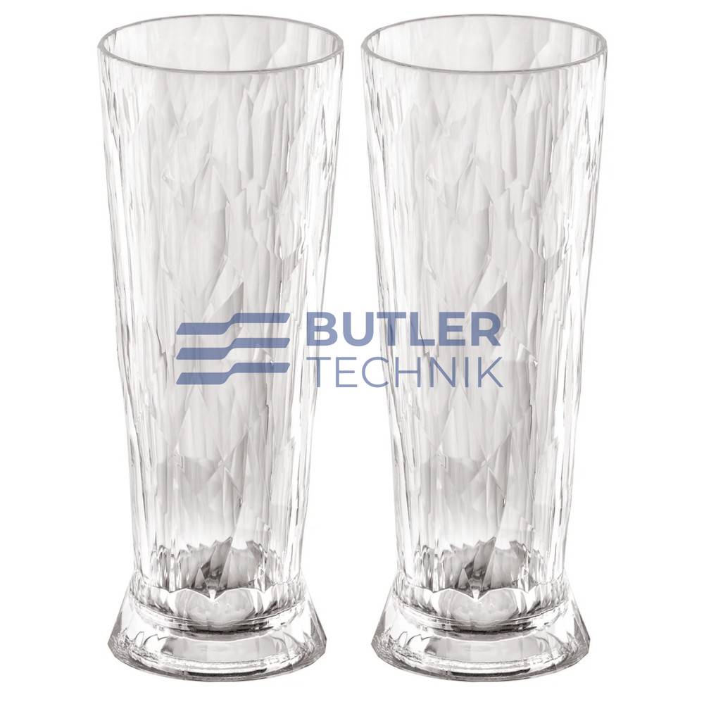 Koziol Plastic Glass for Boat Camper Beer Glass 500ml Set of 2 