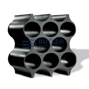 Koziol Plastic Bottle Rack for Boat Camper SET-UP Modular System Black