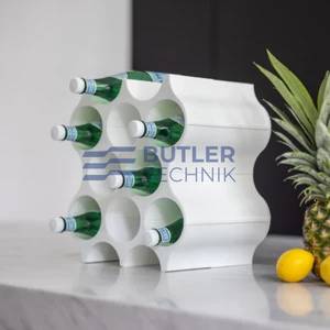 Koziol Plastic Bottle Rack for Boat Camper SET-UP Modular System White 