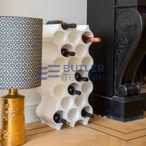 Koziol Plastic Bottle Rack for Boat Camper SET-UP Modular System White 