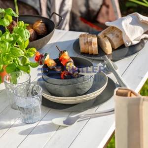 Koziol Plastic Tableware Set for Boat Camper CLUB SET SKAGEN 10-Piece Multi-Coloured