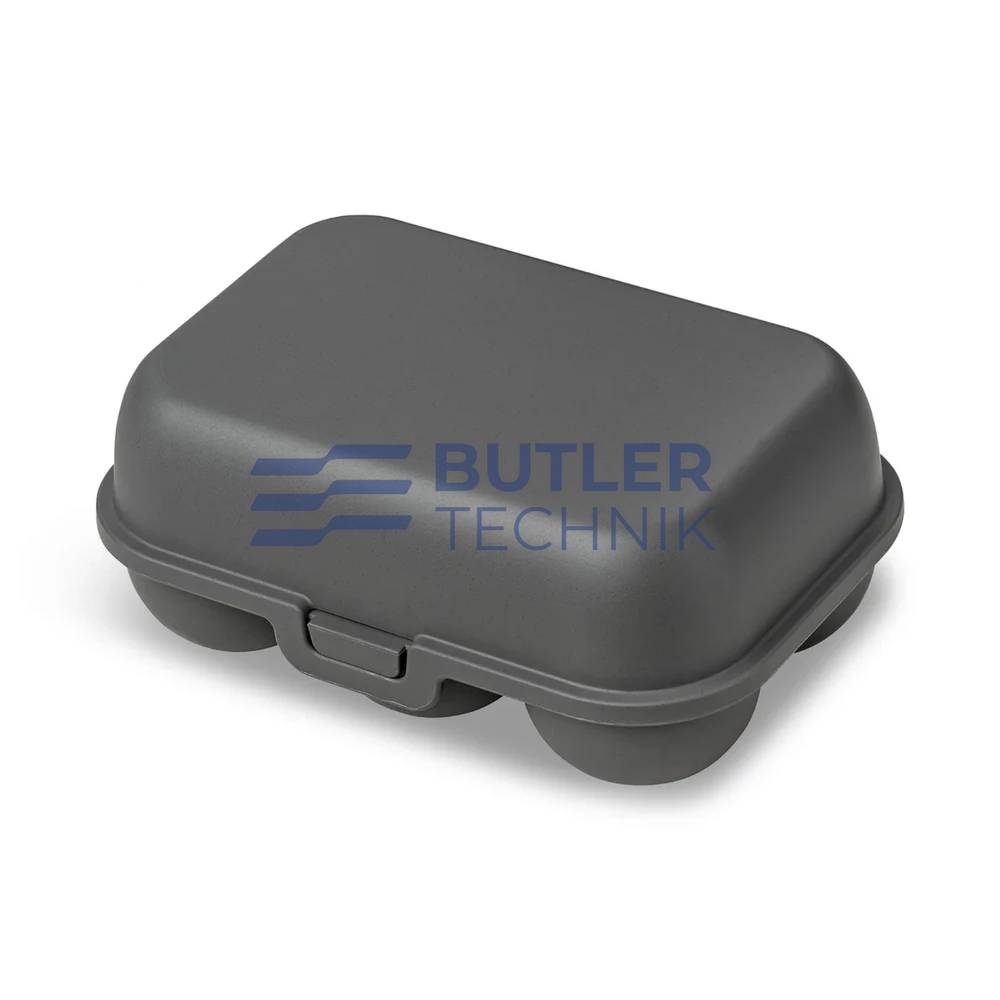Koziol Egg Box for Boat Camper EGGS TO GO MINI - Nature Ash Grey 