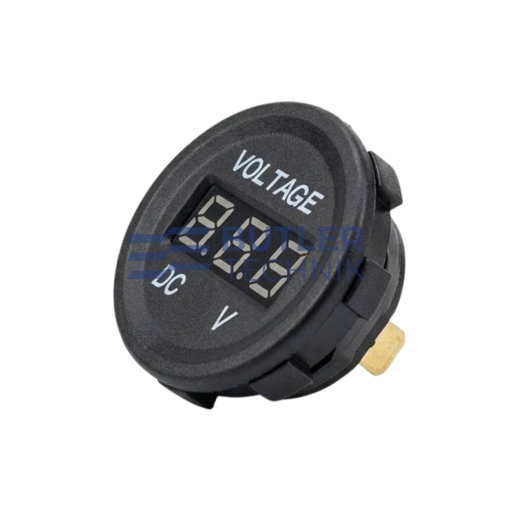 Butler Technik Red LED Digital Voltage Indicator 12v | WF1224DCV 
