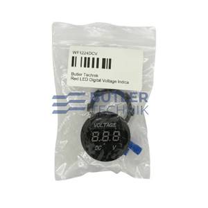 Butler Technik Red LED Digital Voltage Indicator 12v | WF1224DCV 