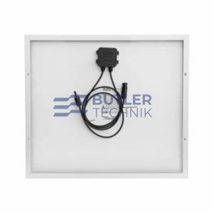 Photonic Universe 50W 12V monocrystalline solar panel with 90cm cable 
