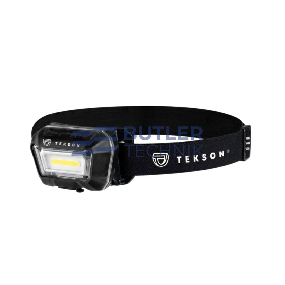 Tekson Heavy Duty Rechargeable LED Headlamp with Motion Sensor | 300 Lumen 1500mAh 