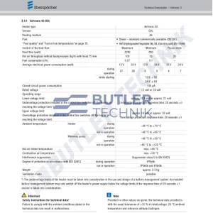 Eberspacher Butler Technik Airtronic S3 D2 12v Sprinter