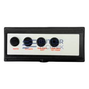 Butler Technik Four Gang Welfare Vehicle Switch Panel | 670761146 