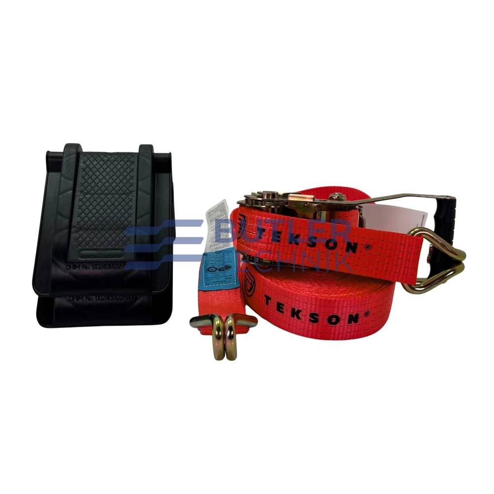 Tekson 10m x 50mm 5 Ton Ratchet Strap and 2x Corner Protectors Kit | TEK06WY0026KIT 