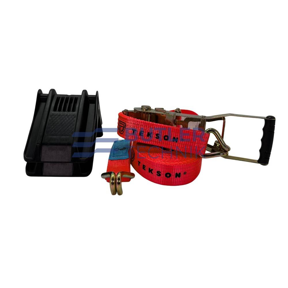 Tekson 8m x 50mm 5 Ton Ratchet Strap and 2x Corner Protectors Kit | TE06WY0029KIT 