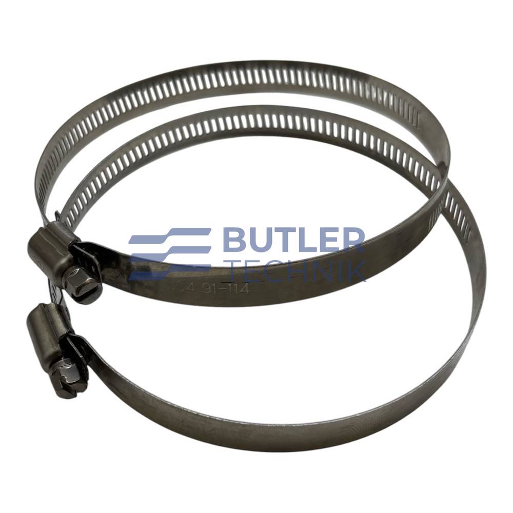 Webasto Eberspacher 100mm Ducting Hose Clip x 2 Stainless steel  91-114mm 