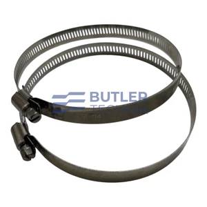 Webasto Eberspacher 100mm Ducting Hose Clip x 2 Stainless steel 91-114mm