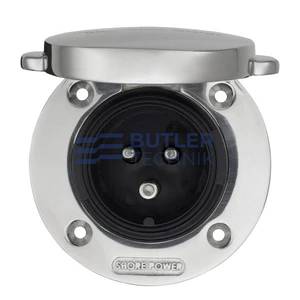 Victron Shore Power Inlet Stainless Steel with Cover 32A 250Vac | SHP303202000