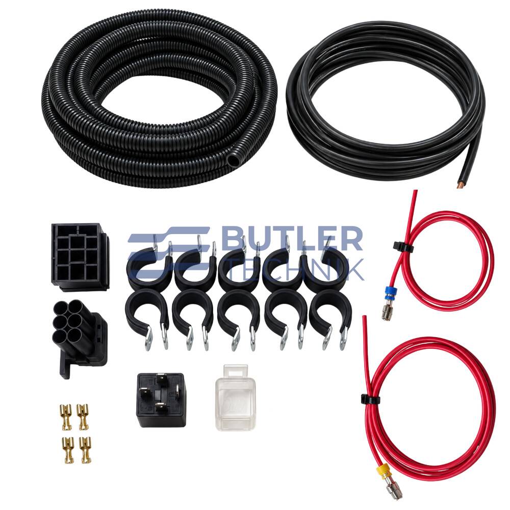 Butler Technik Eberspacher Handiwash Relay Kit for Hot Water Station 5m 12v 30A for 29210016331 