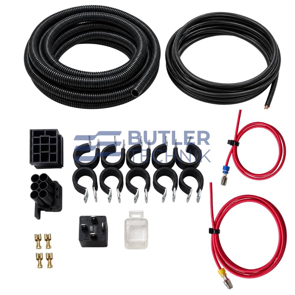 Butler Technik Eberspacher Handiwash Relay Kit for Hot Water Station 5m 12v 30A for 29210016331 